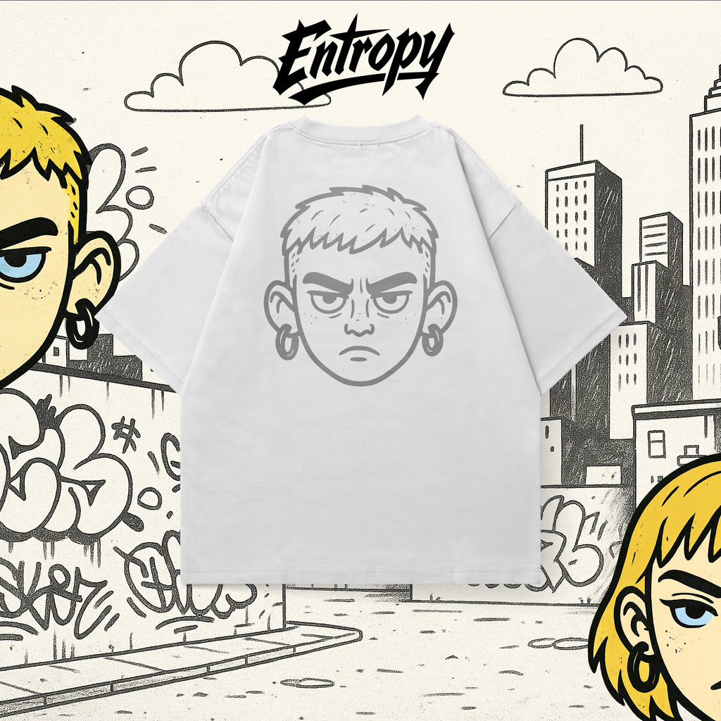 Street Buddy Grey Face Tee