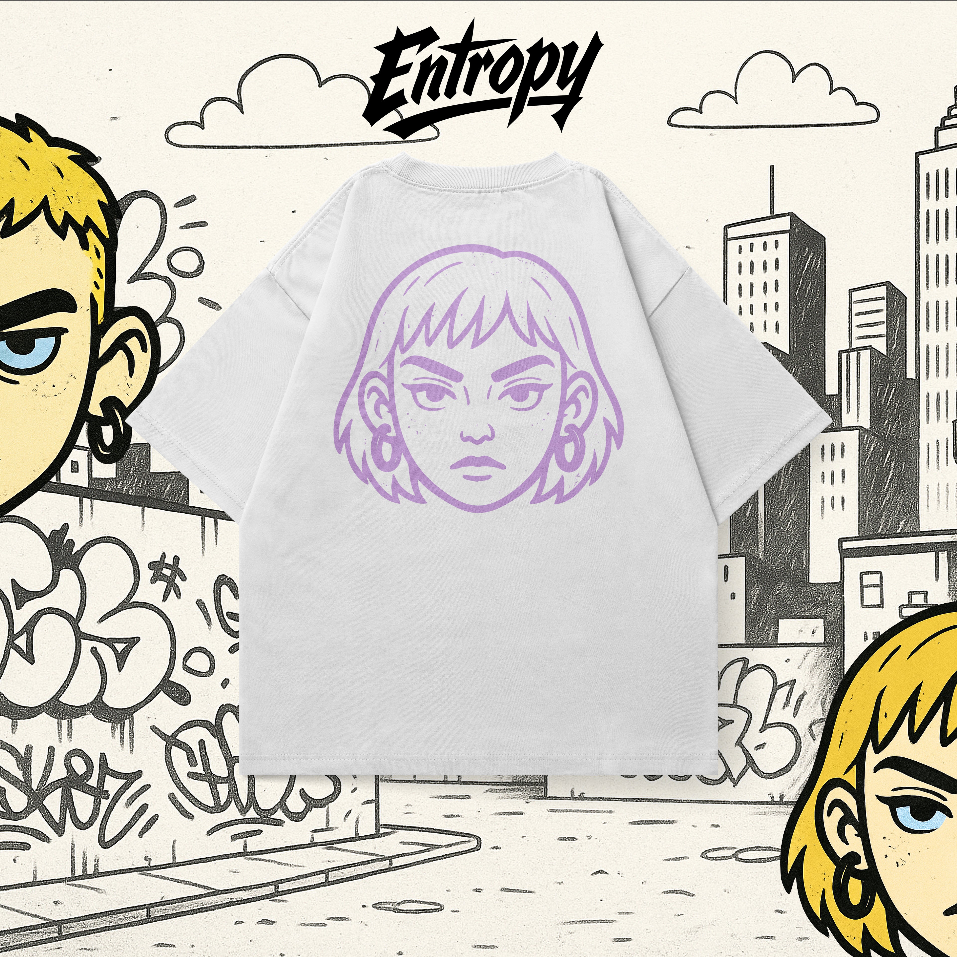 Street Buddy Violet Face Tee