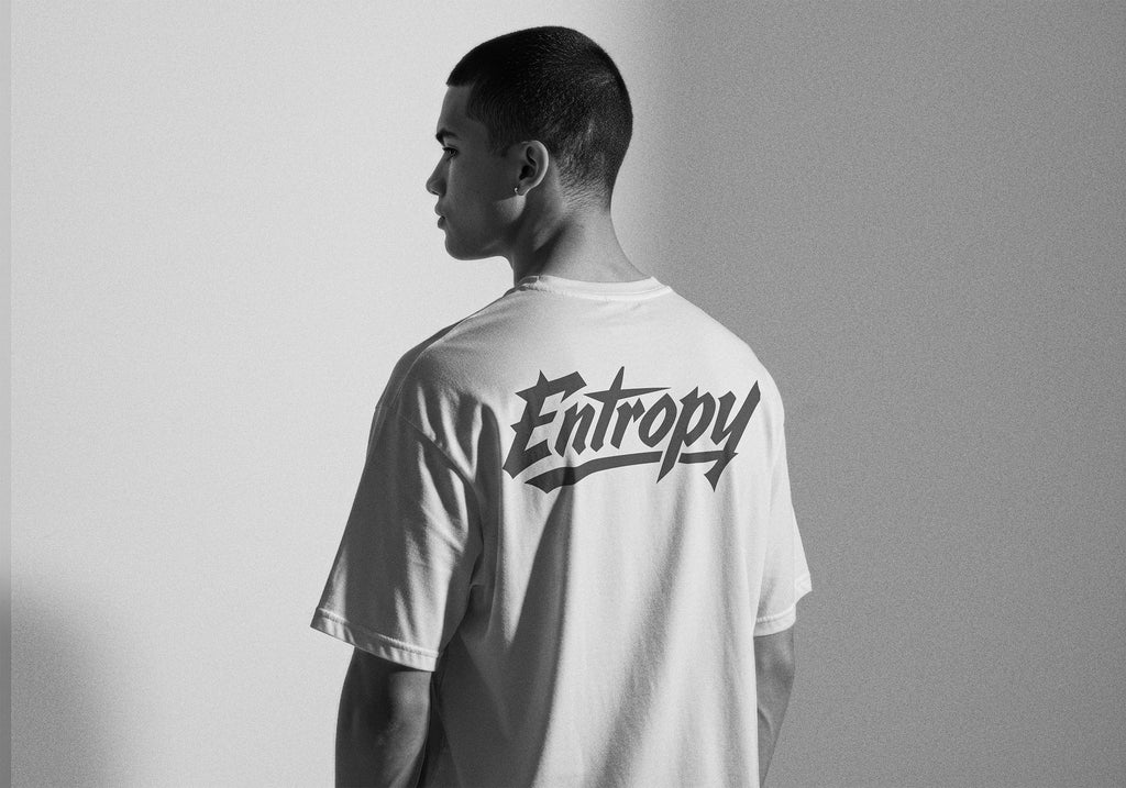 ENTROPY Simple White Tee — Founders Edition
